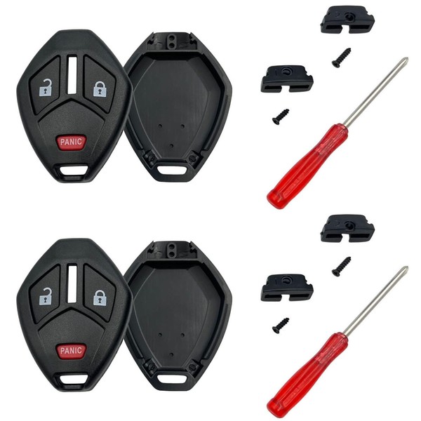 Key Fob Shell Case Replacement for 3 Button Mitsubishi,Key Fob