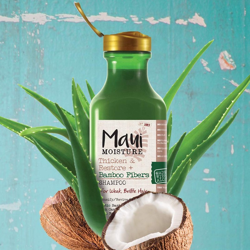 Maui Moisture Thicken & Restore/Bamboo Fibre Shampoo 385 ml (Pack