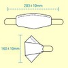 Cleantech 1 piece 3D stereoscopic KF94 mask, individually packaged, 100