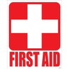 (4) First Aid Kit Sticker Sign Self Adhesive Decal 5"x4"