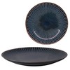 Mino Pottery Mino Ware Kiln Hen Sendan 235 Plate, Navy