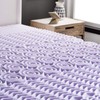 LUCID 2 Inch 5 Zone Lavender Memory Foam Mattress Topper