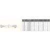 Sunload Shroud Tensioner with Two Fixed Forks, Stainless Steel AISI