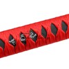 EZAUTO WRAP 26cm Red Black Shift Knob Samurai Sword Alloy