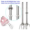 2Pcs 304 Stainless Steel Hand Mixer W10490648 Beater Accessories for