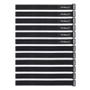 wisdompro 12 Pack 1 x 24 Inches Black Adjustable Reusable