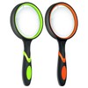 2 Pcs 10X Handheld Magnifying Glass for Reading, Classroom Science,