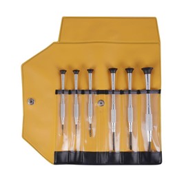 BERNSTEIN 4-360-E03 Watchmaker's Screwdriver Set 6-Piece Slot 0.6/1.0/1.5/2.0/2.5/3.0 mm