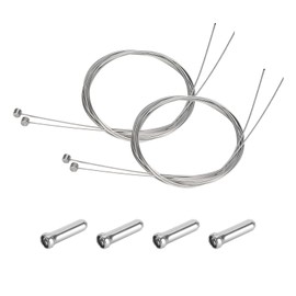 Mountain Bike Brake Cable Inner Cable,4 Pcs Universal Bike Brake Inner Cable Bicycle Brake Cable Replacement Accessories Road Bike Shifter Cables for Mountain Road Bike Replacement Bike Brake Cable