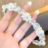 Mikael Headband MK-0005 Pearl White Petals