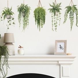 Green Plant Potted Plant Wall Sticker Green Potted Turtle Leaf Stylish Wallpaper Sticker Cute Cute
