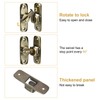 sourcing map 90/180 Degree Barn Door Lock, 2 Set No