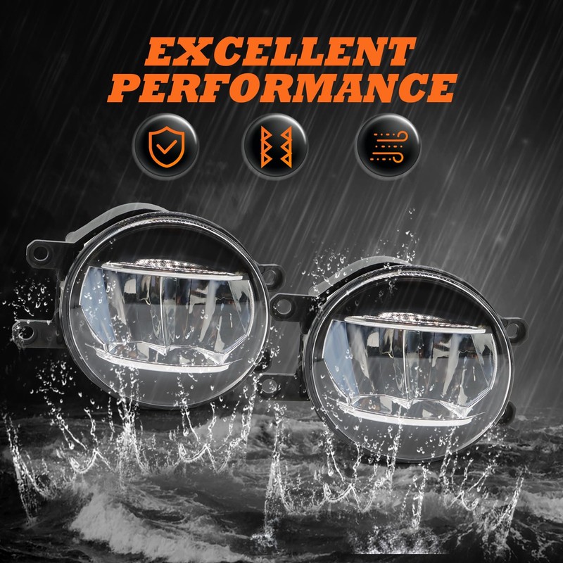 Aspaton Front Bumper Fog Light Assembly Compatible with 2014-2021 Tundra