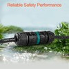 Fousenuk Pack of 4 IP68 Cable Connectors, Waterproof Cable Connector,
