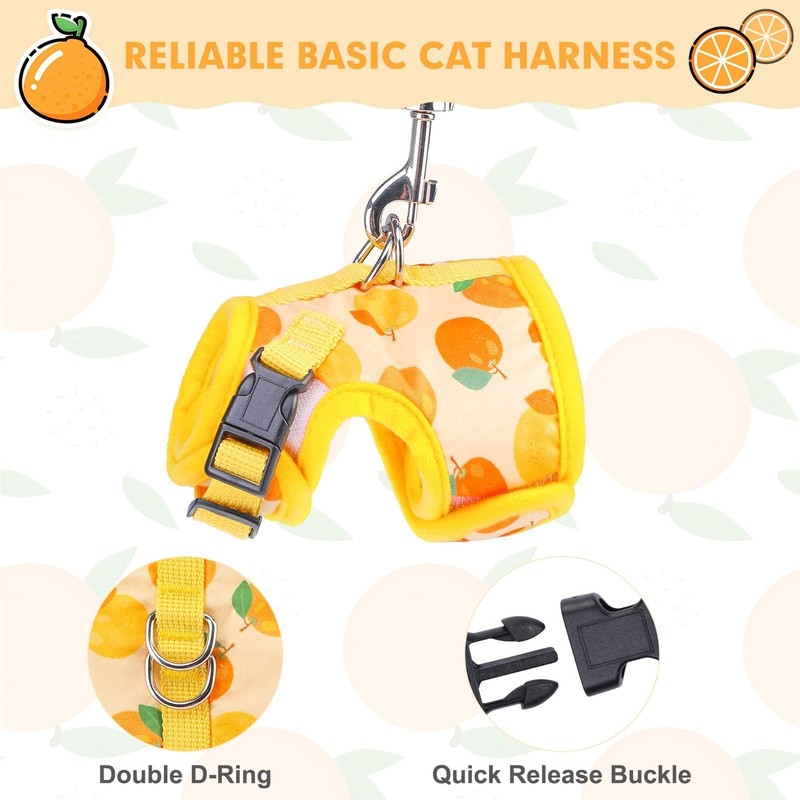BINGPET Cat Harness with Leash Escape Proof - Fashionable Mesh