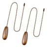 Dotlite Ceiling Fan Pull Chain Extender, 2pcs Wooden Decorative Pendant