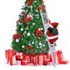 Electric Santa Claus Toy Black Race Climbing Christmas Tree Decorations