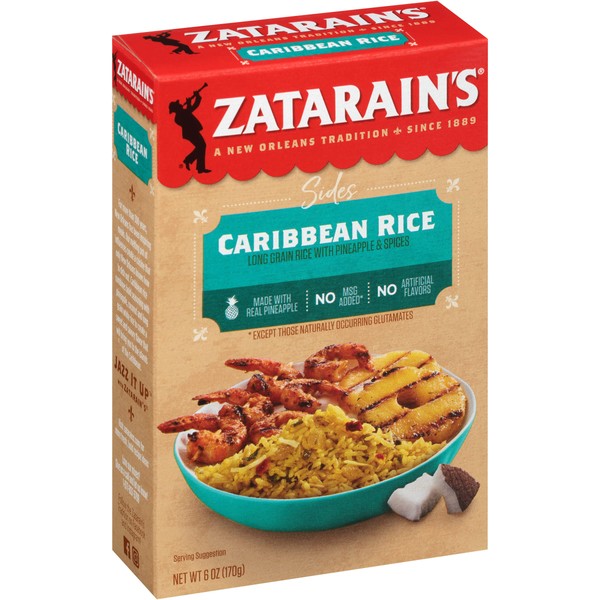 Zatarain's Caribbean Rice, 6 oz (Pack of 12)