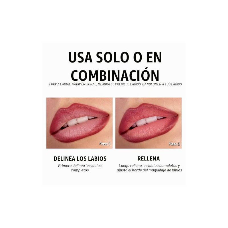 Set de Labiales y Delineadores, 4 Piezas, 01- para Labios