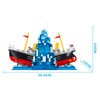 Hallisun Titanic Building Set, Ship Book Nook Kit 2 in