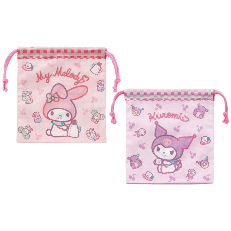 Skater Sanrio KB64WN-A Gusseted Lunch Bag, Set of 2, My