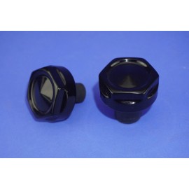 WILLY SHINY HARLEY 2024-2025 FORK LEG AXLE CAPS HEX DESIGN WITH TWIST LOCK INSTALATION