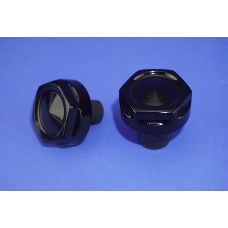 WILLY SHINY HARLEY 2024-2025 FORK LEG AXLE CAPS HEX DESIGN