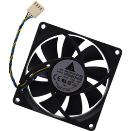 Deal4GO 4-pin 12V 8CM Chassis System Cooling Fan 441154-001 EFB0812HHB replacement for HP SFF Tower Desktop, Black