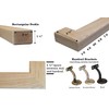 Modern Red Oak Handrail Kit with Wall Returns and Wall