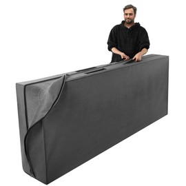 Navaris Mattress Storage Bag Double - Breathable Mattress Bag with 4 Woven Handles - Mattress Cover for Moving Storage and Guest Mattresses - 90 x 200 x 25 cm (35.4 x 78.7 x 9.8")