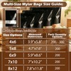 200pcs Black Mylar Bags 8x12 Stand Up Resealable Mylar Bags