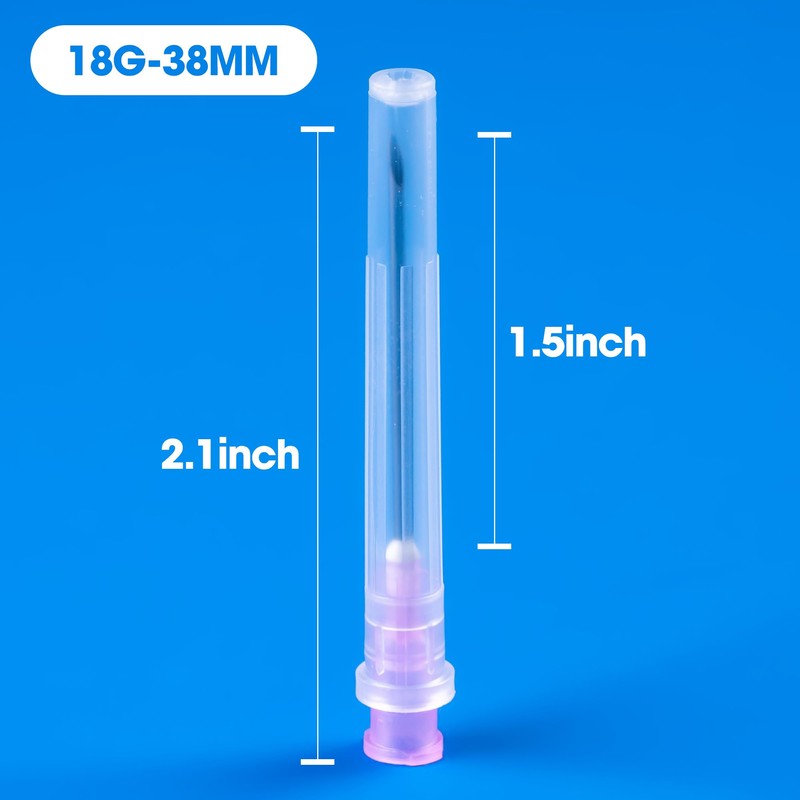 Meterbox 100 Pack 18 Ga 1.5 inch Disposable Needles with