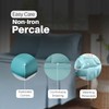 Deep Fitted Bed Sheets Easy-Care Non-Iron Percale 10'' / 25CM
