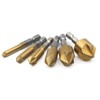 JIUWU 6pcs Countersink Drill Bit Hex Shank Flute Five-Blade Chamfering