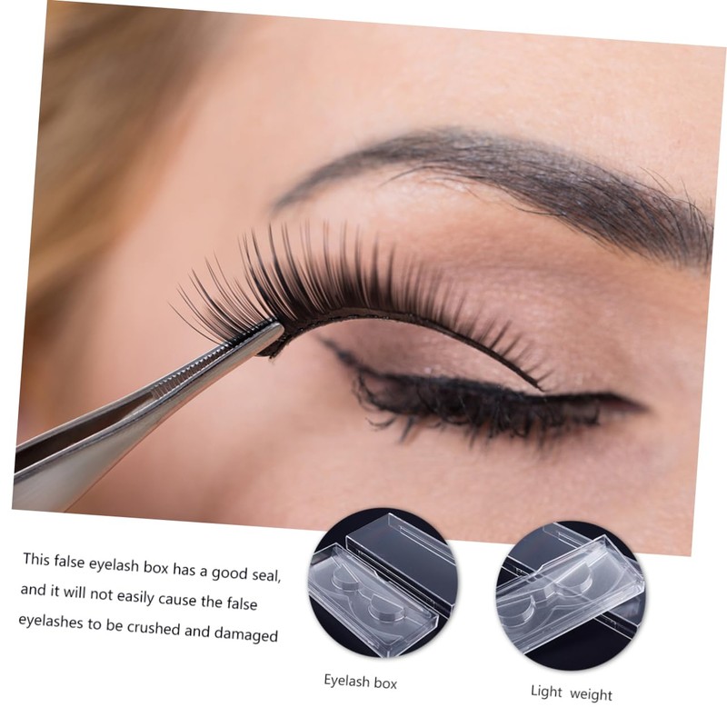 Baluue 8pcs False Eyelash Storage Box Makeup Drawer Boxes Lightweight