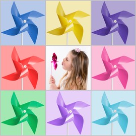 Lousrnman 150 Pack Pinwheels for Kids, Fun Carnival Toys and DIY Party Favors, Outdoor Decor Wind Spinners for Yard and Garden, Light Purple (150 PCS)