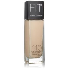 Maybelline Fit Me Dewy + Smooth Foundation, Porcelain, 1 fl. oz. (Packaging May Vary)