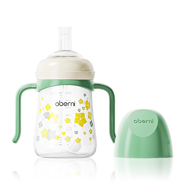 Oberni Baby Sippy Cup, Weighted Straw Trainer Cup, Toddler Drinks
