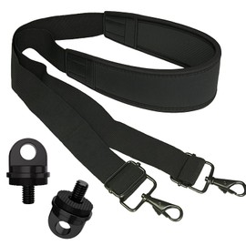 Shoulder Strap with Extra Thick Cushion Padding, Universal Adjustable Shoulder Strap, Durable Ventilated Shoulder Straps with 2 Metal Swivel Hooks for Luggage, Camera Bag, Travel Bag, Sports Bags