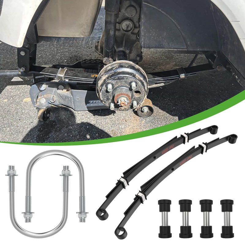 10L0L Golf Cart Heavy Duty Rear 4-Leaf Spring Kit with