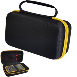 QFDSHOPCO Hard Carrying Case Portable Storage Bag with Detachable Foam Travel Protective Box Compatible with Fluke 15B+ /17B+/ 87V /117/116/ 115/114 Digital Multimeter and Accessories (Case Only)
