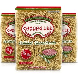 Fideos Chino Seco Choung Lee para Tallarin Saltado Peruano 250 g 3 paquetes | Peruvian Chow Mein Noodles 8.8 oz | 3 Packs