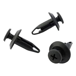 Tuqiang 10 x Clips/Plastic Screw grapa plástico molduras - Bandeaux Remaches plásticas/garnissages/paneles de puertas – ces Clips se insèrent en un agujero de 6 mm – Moldura de caja