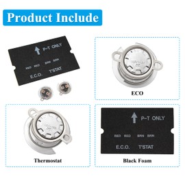 ECO Water Heater Thermostat Assembly Compatible with Atwood 91447 Models # GCH6-4E, GCH6-6E, GCH6-7E, GH6-8E for RV Camper Emergency Cutoff Service Kit
