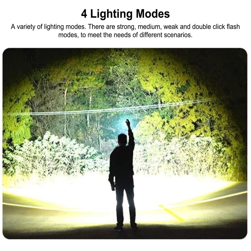 ST70 LED Powerful Handheld Flashlight 10000LM Waterproof 4 Modes Flashlight