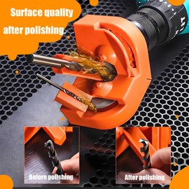 Drill Bit Sharpener for Metal, Portable Drill Bit Grinder with 4 Diamond Wheels, Afilador de Brocas for High-Speed Steel, Carbide & Cobalt Bits (5/64''-5/8''), Multipurpose Sharpener for Metal Tools