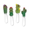 UPware Cactus Themed Cheese Spreaders, Hand-Painted Resin Handles with Stainless