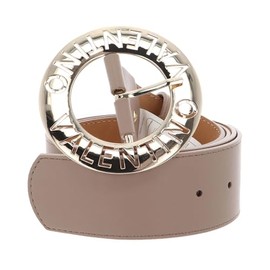 VALENTINO Hampton Pin Buckle Belt W75 Beig/Oro - kürzbar