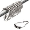 Shower Curtain Hooks, Decorative Rust Proof Stainless Steel Shower Curtain
