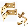 PAIR OF BRASS COUNTER FLAP HINGES 1 1/4 INCH X